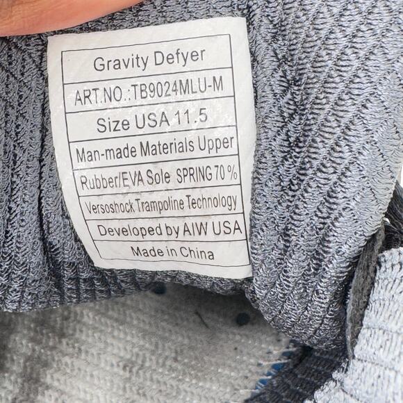 Gravity Defyer Mighty Athletic Walking‎ Shoes Mens 11.5 Mesh Low Top TB9024MLU-M - Picture 9 of 9